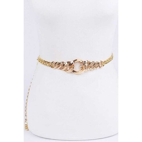 Iconic Chunky Gold Chain Belt